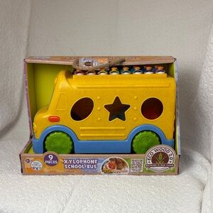 NIB Xylophone School Bus - Yellow and Blue